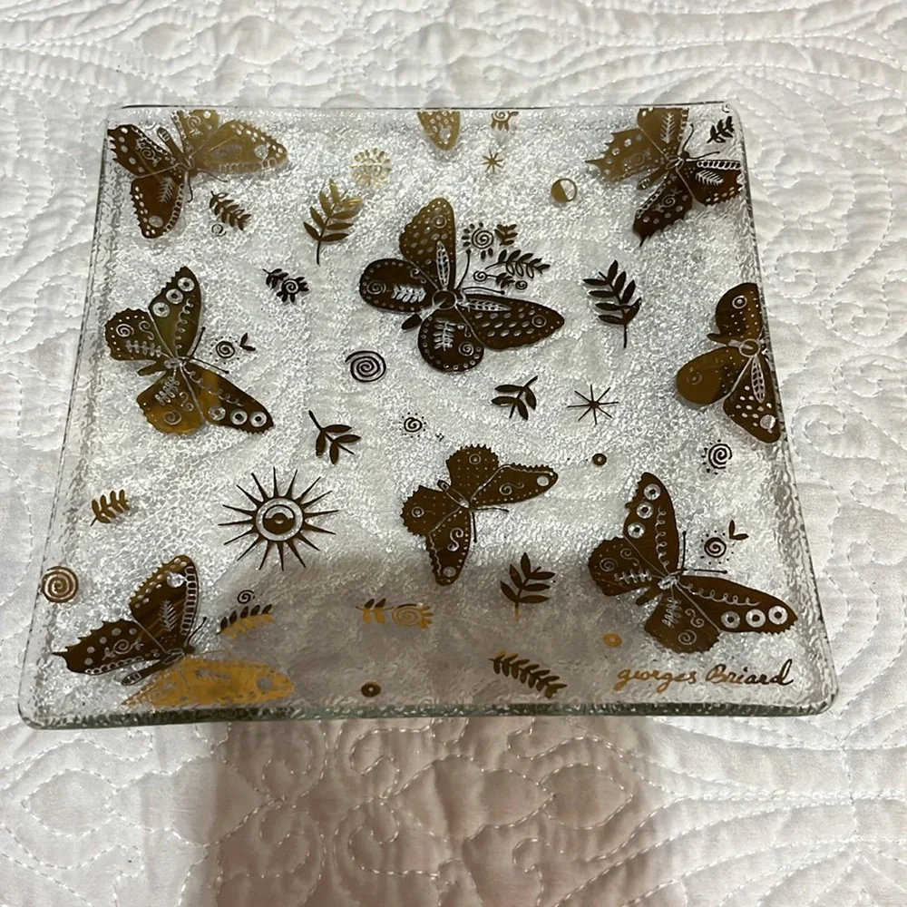 Set of four Georges‎ Briard square plates
